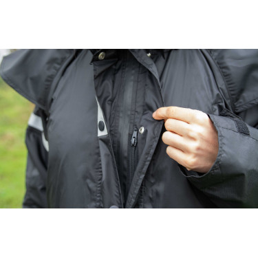 Impermeável Equithème RiderCoat Preto Impermeável Equithème RiderCoat Preto