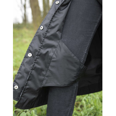Impermeável Equithème RiderCoat Preto Impermeável Equithème RiderCoat Preto