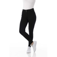 Calça softshell Equitheme Kitzbuhl com fundo de silicone Preto