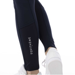 Calça softshell Equitheme Kitzbuhl com fundo de silicone Azul-marinho