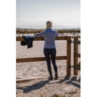 T-shirt Equithème Originals Emily mulher Azul / cinza