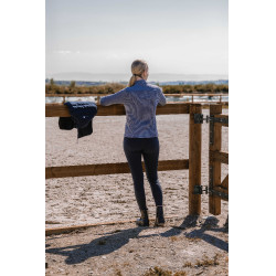 T-shirt Equithème Originals Emily mulher Azul / cinza