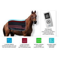 E.Ziback Pro couverture de massage vibrant et chauffant pour chevaux E.Ziback Pro couverture de massage vibrant et chauffant pour chevaux