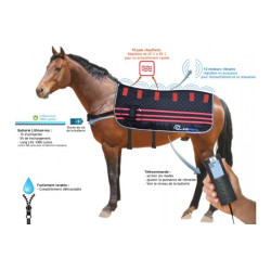 E.Ziback Pro manta de massagem vibratória e aquecida para cavalos E.Ziback Pro manta de massagem vibratória e aquecida para cavalos