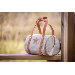 Bolsa Pénélope Nina Bowl cinza modelo pequeno Cinzento