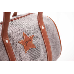 Bolsa Pénélope Nina Bowl cinza modelo pequeno Cinzento