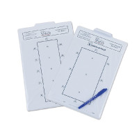 Quadro de aprendizagem para teste de dressage Branco