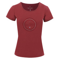 Camiseta Equithème Anna de mangas curtas Rosa mesclado