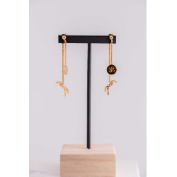 Brincos Pénélope Yuna Dourada Ouro