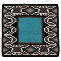 Tapete navajo Westride por Franck Perret Nebraska Azul / preto