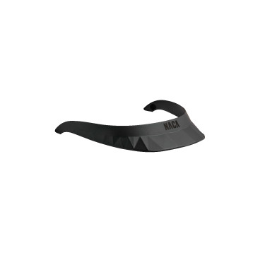 Viseira para capacete de equitação Naca Onyx preto fosco / preto