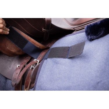 Cobre-rins Quarter Paddock Sports Wooltouch Azul mesclado Cobre-rins Quarter Paddock Sports Wooltouch Azul mesclado