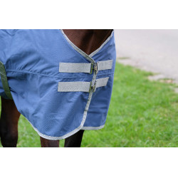 Capa Equithème Tyrex 600D reciclada Azul-marinho Capa Equithème Tyrex 600D reciclada Azul-marinho