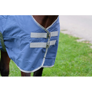 Capa Equithème Tyrex 600D reciclada Azul-marinho Capa Equithème Tyrex 600D reciclada Azul-marinho