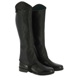 Mini-chaps Norton Glitter Preto