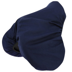 Capa de sela Riding World em algodão Azul-marinho Capa de sela Riding World em algodão Azul-marinho