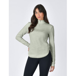 Polo Weatherbeeta de mangas compridas London Mescla oliva Polo Weatherbeeta de mangas compridas London Mescla oliva