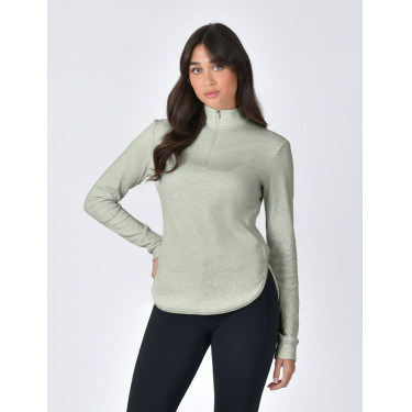 Polo Weatherbeeta de mangas compridas London Mescla oliva Polo Weatherbeeta de mangas compridas London Mescla oliva
