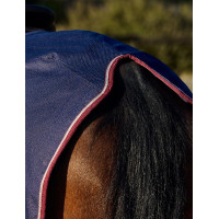 Cobre-rins quadrado Weatherbeeta forrado com polar Essentiel Azul-marinho / prata / vermelho