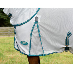 Capa anti-moscas Weatherbeeta Combo ComFiTec Zephyr Prata / verde-petróleo / pedra