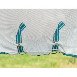 Capa anti-moscas Weatherbeeta Combo ComFiTec Zephyr Prata / verde-petróleo / pedra