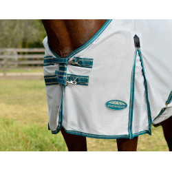 Capa anti-moscas Weatherbeeta Combo ComFiTec Zephyr Prata / verde-petróleo / pedra