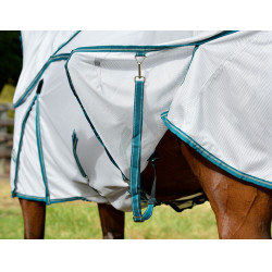 Capa anti-moscas Weatherbeeta Combo ComFiTec Zephyr Prata / verde-petróleo / pedra