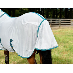 Capa anti-moscas Weatherbeeta Combo ComFiTec Zephyr Prata / verde-petróleo / pedra