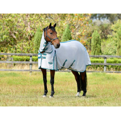 Capa anti-moscas Weatherbeeta Combo ComFiTec Zephyr Prata / verde-petróleo / pedra