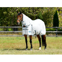 Capa anti-moscas Combo Weatherbeeta ComFiTec Essential Branco / cinzento / azul vivo Capa anti-moscas Combo Weatherbeeta ComFiTec Essential Branco / cinzento / azul vivo