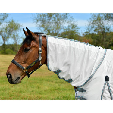 Capa anti-moscas Combo Weatherbeeta ComFiTec Essential Branco / cinzento / azul vivo