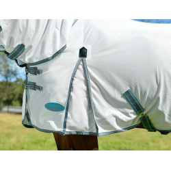 Capa anti-moscas Combo Weatherbeeta ComFiTec Essential Branco / cinzento / azul vivo