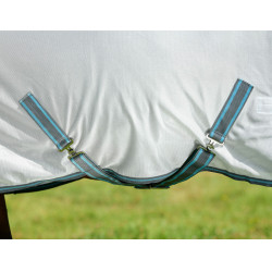 Capa anti-moscas Combo Weatherbeeta ComFiTec Essential Branco / cinzento / azul vivo