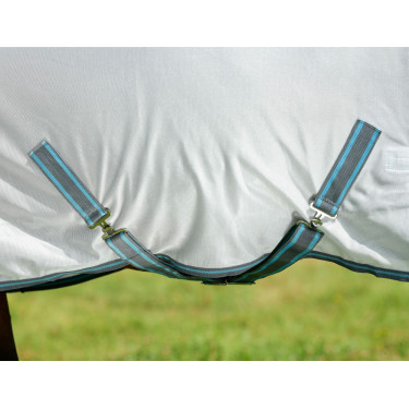 Capa anti-moscas Combo Weatherbeeta ComFiTec Essential Branco / cinzento / azul vivo