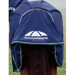 Manta Weatherbeeta ComFiTec Dynamic Turnout 220g com pescoço destacável Marinho / verde floresta Azul Manta Weatherbeeta ComFiTec Dynamic Turnout 220g com pescoço destacável Marinho / verde floresta Azul