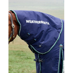 Manta Weatherbeeta ComFiTec Dynamic Turnout 220g com pescoço destacável Marinho / verde floresta Azul Manta Weatherbeeta ComFiTec Dynamic Turnout 220g com pescoço destacável Marinho / verde floresta Azul