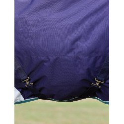 Manta Weatherbeeta ComFiTec Dynamic Turnout 220g com pescoço destacável Marinho / verde floresta Azul Manta Weatherbeeta ComFiTec Dynamic Turnout 220g com pescoço destacável Marinho / verde floresta Azul