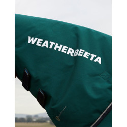 Manta Weatherbeeta ComFiTec Dynamic Turnout 220g com pescoço destacável Verde floresta / azul-marinho
