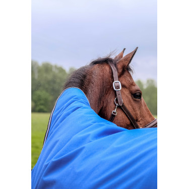 Cobertura Equithème Tyrex Aisance 1200D Pescoço Alto Azul royal Cobertura Equithème Tyrex Aisance 1200D Pescoço Alto Azul royal
