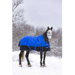 Cobertura Equithème Tyrex Aisance 1200D Pescoço Alto Azul royal