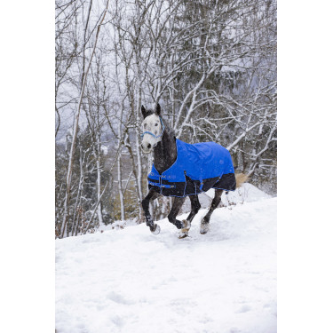 Cobertura Equithème Tyrex Aisance 1200D Pescoço Alto Azul royal Cobertura Equithème Tyrex Aisance 1200D Pescoço Alto Azul royal