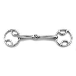 Mors de 3 efeitos de quebra simples Shires partido Aço inoxidável Mors de 3 efeitos de quebra simples Shires partido Aço inoxidável