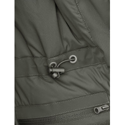 Blusão comprido impermeável feminino WeatherBeeta Verde meia-noite