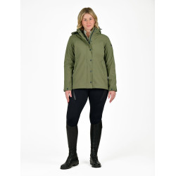 Casaco polar Weatherbeeta Florence Two-For feminino Azeitona noite / preto