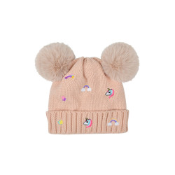 Gorro Fun Dublin bordado infantil Rosa empoeirada