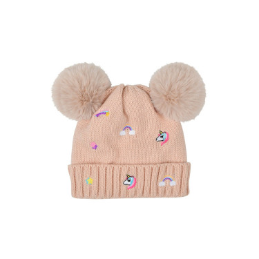 Gorro Fun Dublin bordado infantil Rosa empoeirada Gorro Fun Dublin bordado infantil Rosa empoeirada