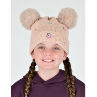 Gorro Fun Dublin bordado infantil Rosa empoeirada Gorro Fun Dublin bordado infantil Rosa empoeirada