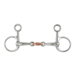 Mors Baucher avec pièce cuivre Shires Acier inoxydable