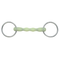 Mors de argola reto de resina sabor maçã Equikind Shires