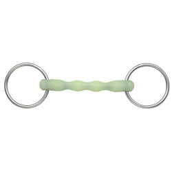 Mors de argola reto de resina sabor maçã Equikind Shires